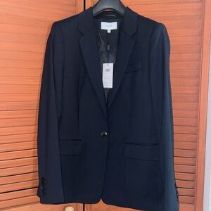 REISS Hays Single Breasted Blazer Sz 8 NWT NAVY